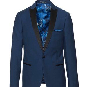 Paisley & Gray Tuxedo Jacket - Slim - Blue - 36R